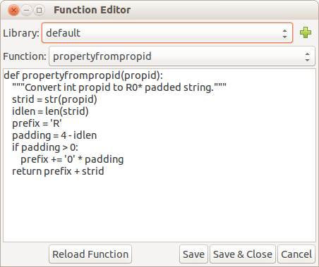 Function Editor